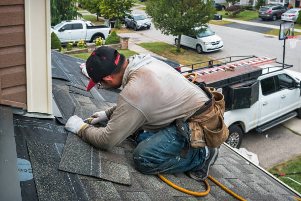 Professional Roof Inspection technician working in Warner, NH